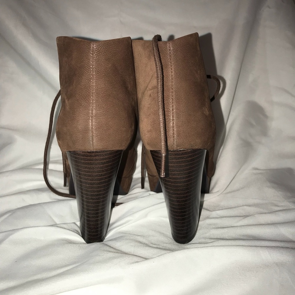 Brown Platform Booties - image 4